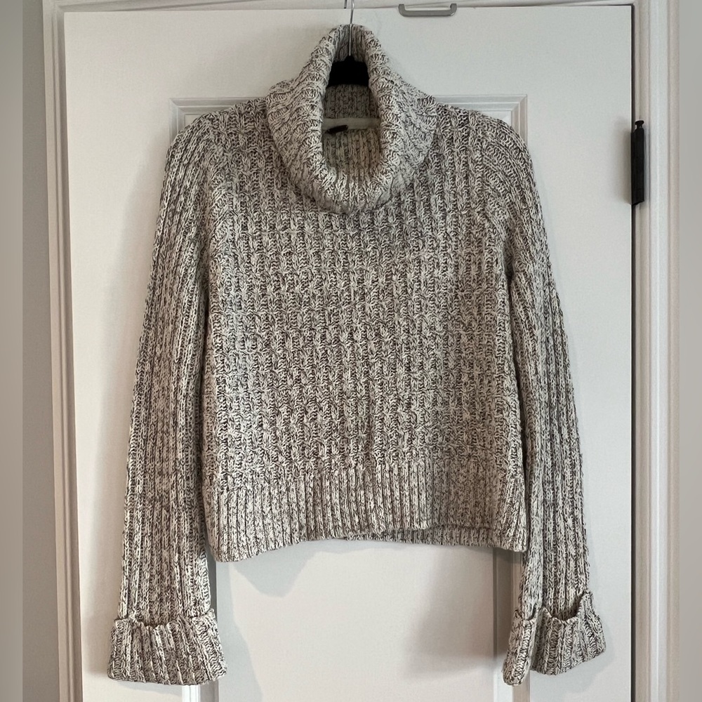 Free People Gray Turtleneck Sweater